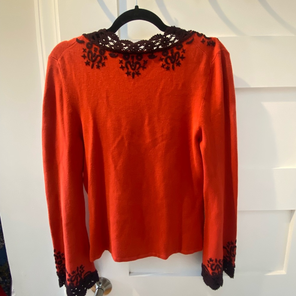 BCBGMAXAZRIA super rare Y2K vintage embroidered long sleeve blouse - Picture 7 of 10